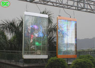 P10 Outdoor transparent led curtain screen for Window , 75% Transparency