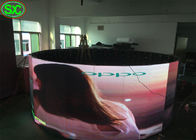 360 Degree Round Shape Rgb Led Display , Thin Led Screen Indoor High Resolution