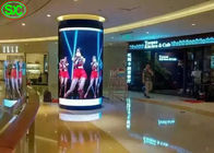 P4 Indoor Fixed Advertising Cylindrical LED Display Screen 5 Year Warranty