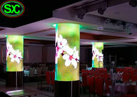 Indoor P4 Fixed Advertising LED Screens Curved LED Display Cylindrical Screens