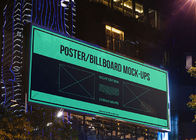 Large Advertising Led Screens Fixed On Double Pillar / Outdoor Led Billboard
