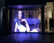 Clear Poster Curtain Display Led Cylindrical Screen 62500 Dots / Sqm SMD2121