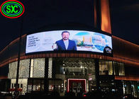 Curved Outdoor Led Advertising Display , P6 P8 P10 Led Panel Full Color 20 Watt