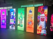 Ultra Thin Outdoor Full Color LED Display , Floor Standing Digital LED Poster Display