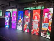 Ultra Thin Outdoor Full Color LED Display , Floor Standing Digital LED Poster Display