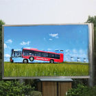 Square Advertising LED Screens , Full Color HD LED Video Display Large Media Facade