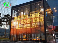 Programmable Glass Transparent Led Curtain Display Wifi Poster Mesh HD P3.91 P7.82