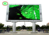 Large Outdoor P8 led billboard With Column Iron steel cabinet 1024*1024mm