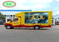 Outdoor P8 trailer led display screen with three sides for movable advertising