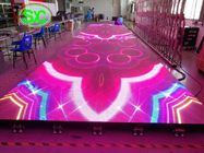 indoor p6.25 smd full color led dance floor screen for disco hall, night club, T-stage