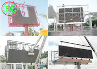 Large Outdoor P8 led billboard With Column Iron steel cabinet 1024*1024mm