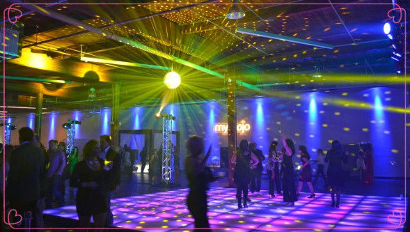 Square Dmx Sensitive Interactive Led Dance Floor Full Color