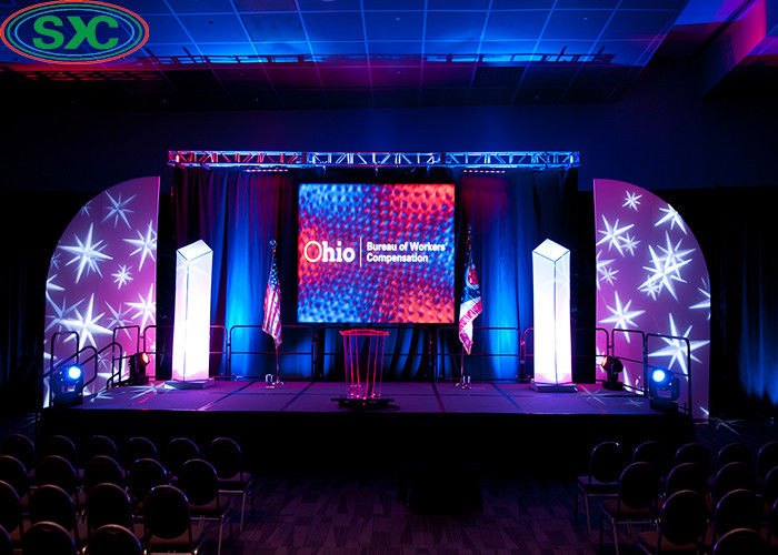 Small Lecture Stage Screen Rental P3 91 Full Color Led Video Wall