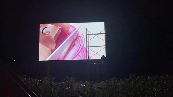 90 degree Outdoor fixed installation 3840 refreshrate waterproof IP65 billboard advertising P10 led screen display video