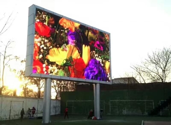 90 degree Outdoor fixed installation 3840 refreshrate waterproof IP65 billboard advertising P10 led screen display video