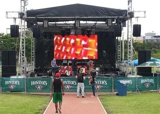 Full Color P5 RGB Outdoor LED Video Wall 5500cd/Sqm Aluminium Cabinet For Activities