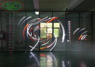 Full color indoor P3.91-7.82 transparent LED display curtain LED screen easy maintenance