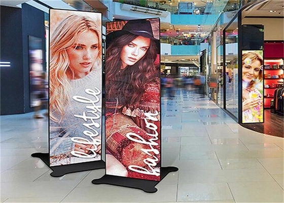 Floor Standing LED Retail Poster Display Panel Full Colour P3 Epistar Chip