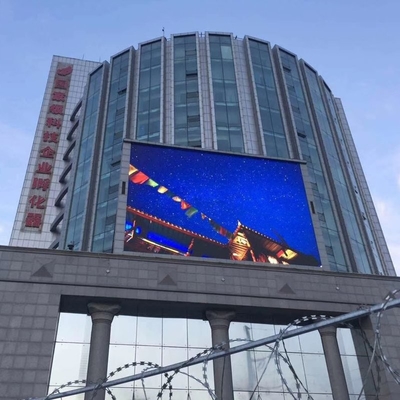 Right Angle P6 Outdoor LED Display Full Color Video LED Screen 6500nit High Brightness