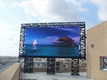 Outdoor Full Color P8  COB P0.9LED Display IP65 1024*1024mm cabinet 7000cd / sqm full color led display