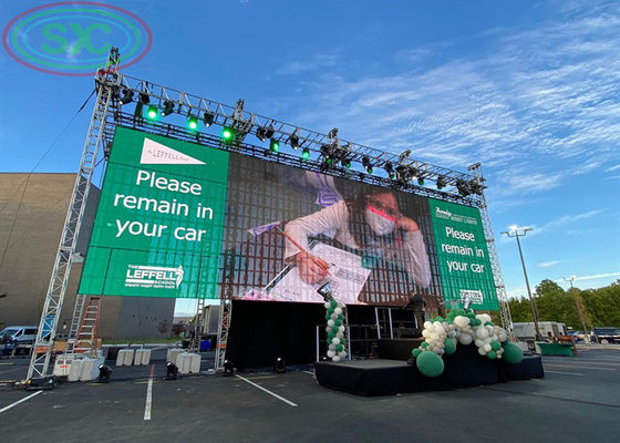 Rental LED Display with pixel pitch of 6 millimeters and pixel configuration of 1R1G1B providing sharp and vivid displays