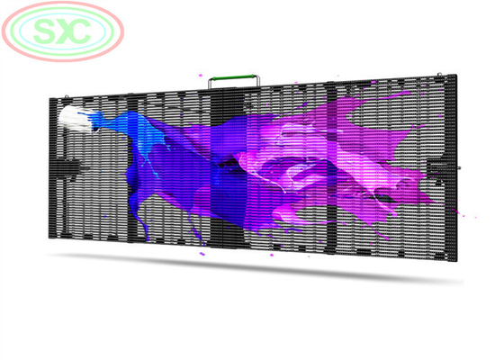 Transparent Screen HD HQ 1R1G1B 4.81mm LED Screen Digital Signage Bracket