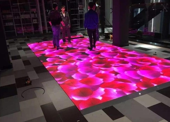 P6.25 portable led video dance floor Outdoor waterproof for Party