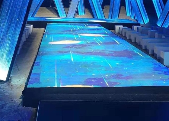China SMD3535 Sound Active Dj Led Disco Dance Floor Warm White Beam Panels
