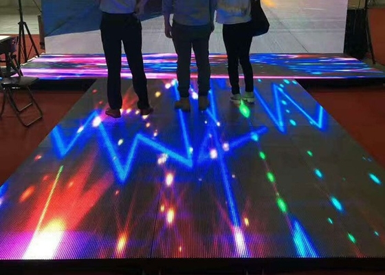 Waterproof Interactive LED Dance Floor Display P4.81 DC 15V Die Casting Aluminum