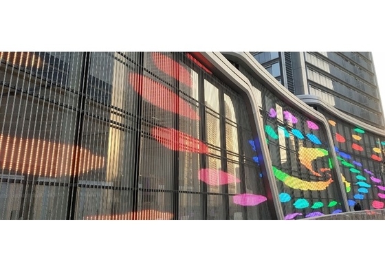 Cp31.25 - 31.25 Led Mesh Screen Indoor Events Fixed Installation For Shop Windows