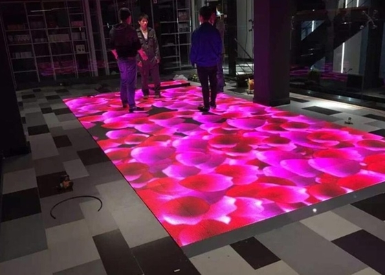 China SMD3535 Sound Active Dj Led Disco Dance Floor Warm White Beam Panels