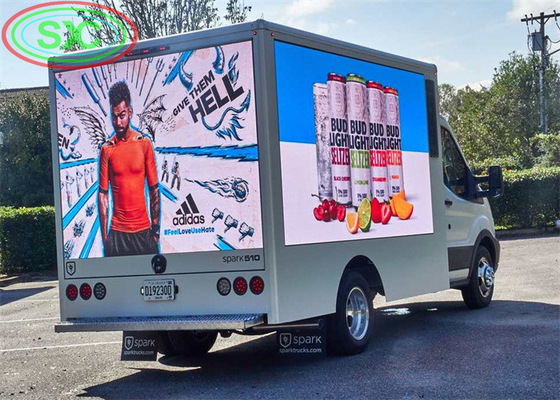 Full-color customize outdoor P8 LED screen mounted on the truck for mobile advertising