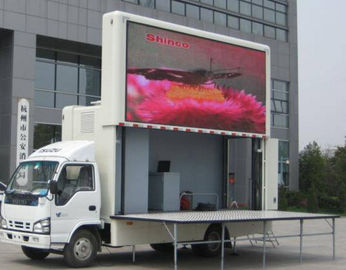 Mobile and Car P6 led screen Mounted video display IP65 1920Hz resolution indoor full color led display