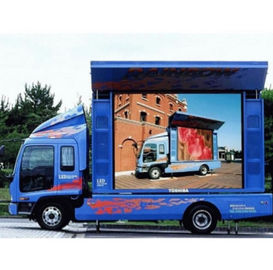 Mobile and Car P6 led screen Mounted video display IP65 1920Hz resolution indoor full color led display