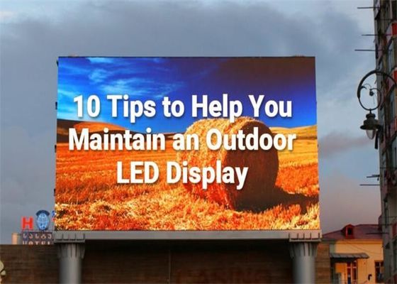 Full Color P10 Outdoor LED Panel 5000cd/M2 Brightness 10mm Pixel Pitch