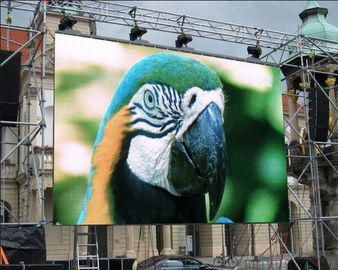 Hanging outdoor IP65 P6 LED Information Display Module , Cast Aluminum Cabinet Brightness 7500