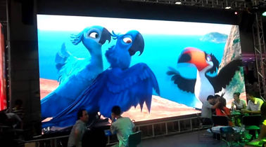 Light weight Slim 1R1G1B SMD LED Screen 256mm*128mm Brightness 1800 indoor full color led display screen