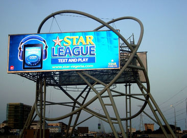 RGB full color P16 LED Billboards waterproof , 14 bits DIP LED Screens rental led electronic billboard