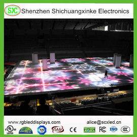 P8.9 large RGB Floor full color indoor led display , 5 Years Warranty