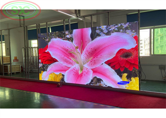P3.91 HD Full Color RGBLED Die-Casting Aluminum Screen High Refresh Rate 500*1000MM Cabinet