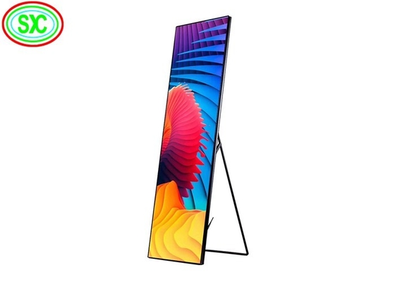 Seamless P2.5 Intelligent Smart Indoor Totem LED Poster Display , Indoor LED Poster for commercial ads