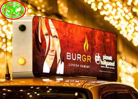 Outdoor Full Color P5 Car LED Sign Display LED Video Display with Aluminum Cabinet