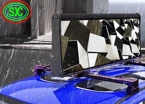 Full Color P5 Double-Sided Taxi Roof LED Sign IP65 Waterproof 5000cd