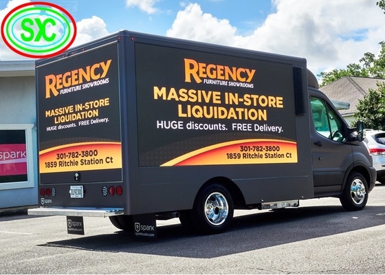1R1G1B P10 Mobile Truck Led Display Outdoor Full Color Advertisement Trailer Sign