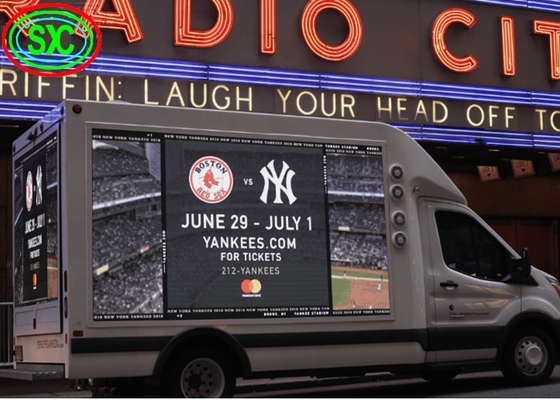 1R1G1B P10 Mobile Truck Led Display Outdoor Full Color Advertisement Trailer Sign