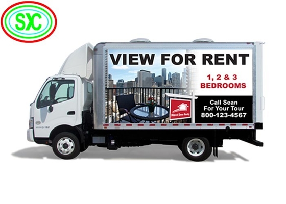 5000-8000 Nits High Brightness Mobile Truck LED Display with Full Color Tube Chip and Computer Synchronous Control