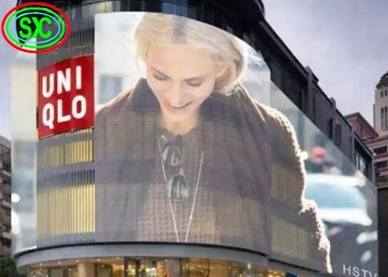 P3.9-7.8mm Transparent Full Color LED Screen 500x500mm 1920Hz Refresh Rate