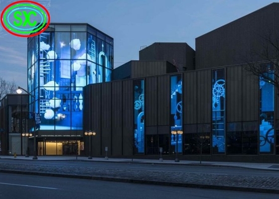 HD Indoor Outdoor p3.91-7.82 Full Color Waterproof High Brightness Mesh Transparent LED Screens