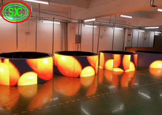 High Brightness P3.91 SMD2121 Suspended LED Rental Screen 65410 Points/Square Meter