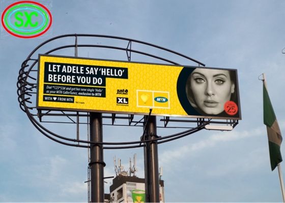 Full Color P10 Outdoor LED Panel 5000cd/M2 Brightness 10mm Pixel Pitch